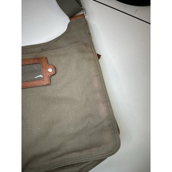 Fossil Vintage Fabric Handbag Multicolor Canvas Pockets Crossbody Shoulder Bag - Picture 3 of 6